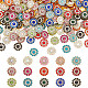 Craspire 1 boîte de 300 pièces de 15 couleurs de boutons de strass en forme de fleur de 13 mm avec embellissements en strass à coudre DIY-CP0008-61-1
