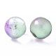 Perles de verre dépoli peintes à la bombe transparente GLAA-N035-05C-05-2