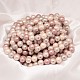 Faceted Round Shell Pearl Bead Strands BSHE-L012-8mm-NL002-2