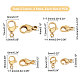 Unicraftale 64Pcs 8 Style 304 Stainless Steel Lobster Claw Clasps STAS-UN0024-81-6