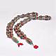 Colliers avec perles en agate tibétaine naturelle à bijoux bouddhistes NJEW-F131-06-1