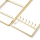 Soportes de pantalla plegables para exhibición de joyas de hierro con 2 panel plegable ODIS-F001-02G-4