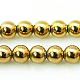Chapelets de perles en hématite synthétique sans magnétiques X-G-G091-8mm-1-1