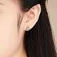 925 Sterling Silver Stud Earrings EJEW-FF0008-019AS-5