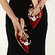 Fingerinspire1セットガラス靴decoraction  プラチナアイアンファインディング付き  靴の装飾アクセサリー用  ホワイト  63.5x120.5x11mm FIND-FG0001-38-6