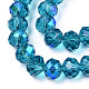 Chapelets de perles en verre électroplaqué EGLA-A034-T10mm-L25-2