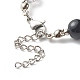 Bracelets multi-rangs en perles de verre peintes et craquelées X1-BJEW-TA00006-4
