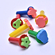 子供用ペイントツールセット  スポンジペイントブラシとスタンプ  創造的な面白い図面のおもちゃ  ランダム単色またはランダム混色  39個/セット AJEW-L072-06-3