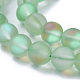 Chapelets de perles en pierre de lune synthétique G-F142-6mm-15-3