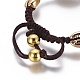 Nylon Braided Bead Bracelets BJEW-E281-03-4