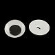 En blanco y negro de plástico meneo ojos saltones botones de artesanía de scrapbooking diy accesorios de juguete KY-S002A-10mm-1