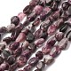 Натуральный сливовый цвет турмалиновый бисер пряди G-K395-A05-01-2