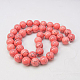 Chapelets de perles en turquoise synthétique TURQ-H038-6mm-XXS18-1