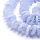 Chapelets de perles en agate avec dentelle bleue naturelle G-K221-05-3