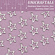 Unicraftale 200pcs304ステンレス鋼チャーム  スター  ステンレス鋼色  14.5x12.5x0.7mm  穴：1.4mm STAS-UN0052-84-5