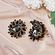 HOBBIESAY Rhinestone Flower Brooch Pin Vintage Brooch Austrian Crystal Rhinestone Flower Shape Brooch Pin Decorations for Parties JEWB-HY0001-09A-4