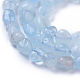Natürliche Aquamarin Perlen Stränge X-G-P433-06B-3