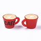 樹脂チャーム  コー​​ヒーカップ  ミックスカラー  20x31.5x24.5mm  穴：4x6.5mm RESI-T028-08-2