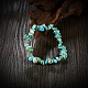 Puces turquoise naturelles étirer bracelets BJEW-BB16534-F-5