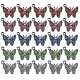 25Pcs 5 Colors Zinc Alloy Butterfly Charms ENAM-SZ0001-81-1