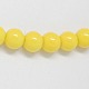 Painted Glass Beads Strands X-DGLA-R003-4mm-11-2