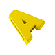 初期sildeビーズラインストーン  合金文字ビーズ  DIYスライドチャームブレスレットメールを送るA  ゴールド  約11.5mm長  厚さ4.5mm  穴：7x1mm X-ALRI-A116-A8-2