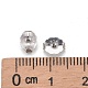 Rhodium Plated Sterling Silver Ear Nuts X-STER-E041-11B-4