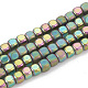 Chapelets de perles en hématite synthétique sans magnétiques G-N0318-40-F-1