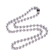 304 Stainless Steel Ball Chain Necklace NJEW-G340-05P-04-1