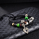 Adjustable Casual Unisex Braided Leather Multi-strand Bracelets BJEW-BB15569-10