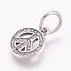 Thai 925 Sterling Silber Charms STER-G018-03P-1