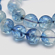Perlas redondas teñidas de cuarzo crujido hebras G-K084-10mm-03A-1