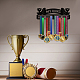 PH パンダホール ストリーマー トロフィー メダル ハンガー  私の勝利メダルホルダーメダルディスプレイフレームメダルラックディスプレイラック賞スポーツリボンホルダーウォールマウントティアードメダルフックアスリート競技用 ODIS-WH0021-675-6