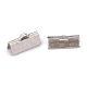 304 Stainless Steel Ribbon Crimp Ends STAS-P249-27A-P-2