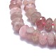 Madagascar naturel rose perles de quartz brins G-I249-D23-02-3