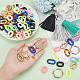 PH PandaHall 10 Sets Acrylic Link Ring Wristlet Keychain Trendy Bracelet Making Kit DIY-PH0009-41-4