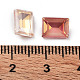 Electroplate Glass Rhinestone Cabochons RGLA-M016-G04-AM-3