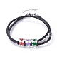 Two Loops Wrap Bracelets BJEW-JB04851-02-1