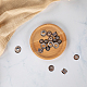 Dicosmétique 200 pièces 4 styles perles d'espacement en cuivre rouge bicône rondelle colonne perles d'espacement en vrac perles à petit trou perles européennes de style tibétain perles en alliage pour la fabrication de bijoux FIND-DC0002-74-5