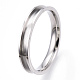 201 кольцо из нержавеющей стали с рифлением для пальцев RJEW-TAC0017-4mm-06A-2