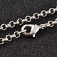 Herstellung von Rolo-Halsketten aus Eisen NJEW-PH00763-02-2