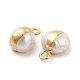 Encantos de perlas naturales PEAR-P004-46KCG-4