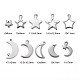 200Pcs 10 Style 304 Stainless Steel Charms STAS-LS0001-33P-3