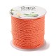 Cordón trenzado de poliéster de 20m para hacer joyas. OCOR-G015-04A-13-2