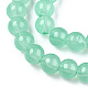 Chapelets de perles rondes en verre imitation jade peint DGLA-Q021-6mm-22-A-3