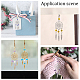 Nbeads 16Pcs 2 Style Woven Web/Net with Feather Alloy Pendant Decoration HJEW-NB0001-82-6
