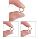 Brass Clip-on Hoop Earring Findings KK-P102-01G-3