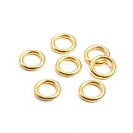 Anelli di collegamento in plastica ccb, anello, oro, 11x2mm, diametro interno: 7mm