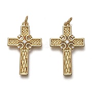 Латунные микропаве прозрачные подвески с фианитом ZIRC-L098-033G