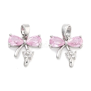 Латунные микро проложить кубического циркония подвески KK-P271-06P-B